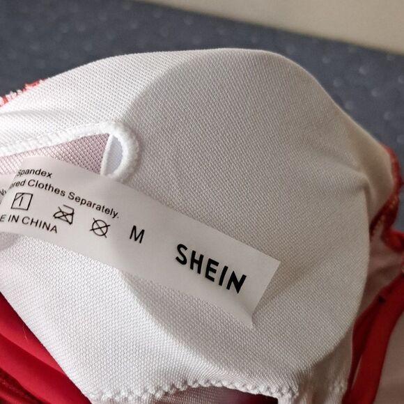 SHEIN red one piece bathing suit - Picture 3 of 4